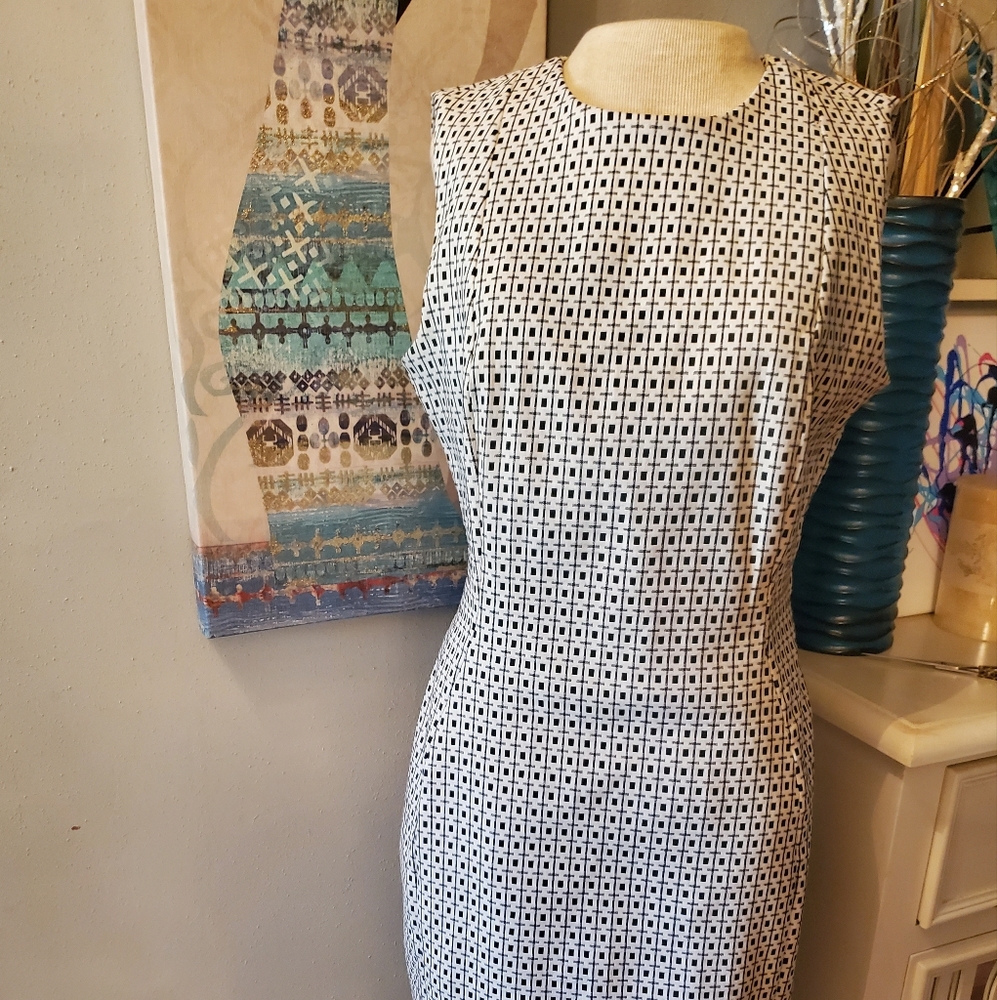 Black/White Calvin Klein Dress..size 10